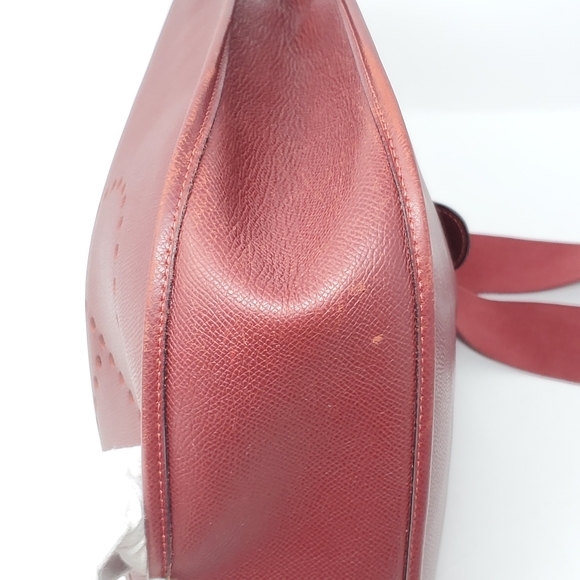 Auth Hermes EveIyne GM Reds Veau epson Crossbody - Picture 9 of 15